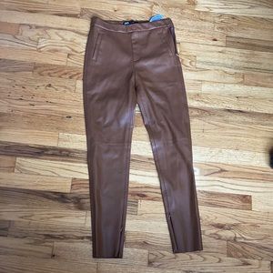 Zara faux leather leggings